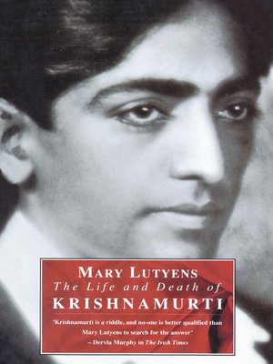 cover image of The Life and Death of Krishnamurti